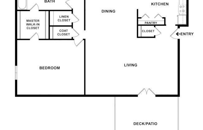 1 bed, 1 bath, 850 sqft, $1,045