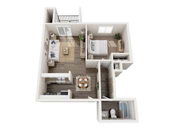 1 bed, 1 bath, 700 sqft, $2,282