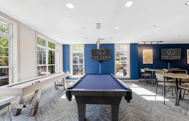 play a game of pool in our games room  at The Lena, Raritan, 08869