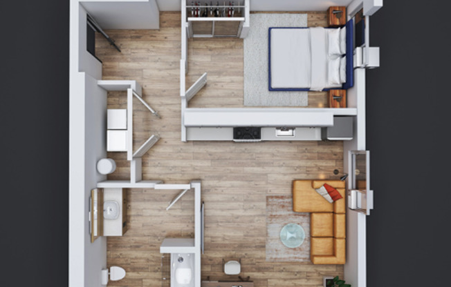 1 bed, 1 bath, 664 sqft, $1,650, Unit 110