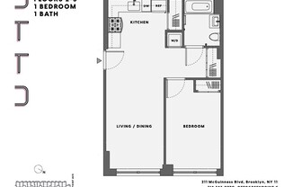 1 bed, 1 bath, $4,100, Unit 413