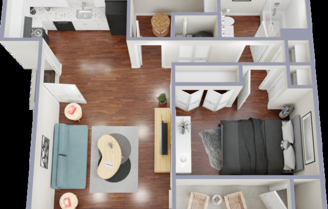 1 bed, 1 bath, 660 sqft, $899