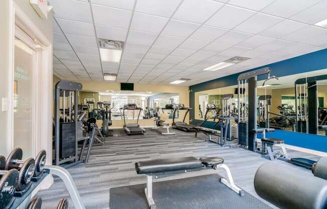 Plenty of space and equipment to hit your fitness goals at Southwind Villas