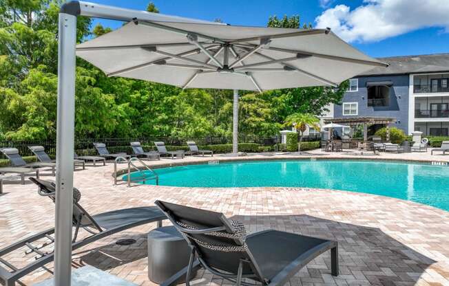 a pool at Verano apartments