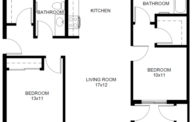 2 beds, 2 baths, 986 sqft, $1,760, Unit G102