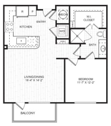 1 bed, 1 bath, 730 sqft, $1,584