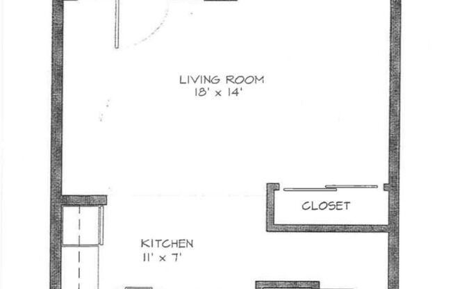 Studio, 1 bath, 498 sqft, $910