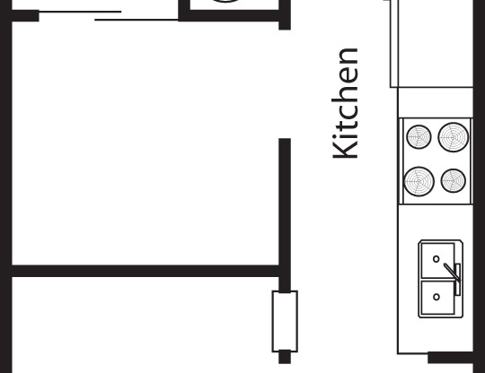 Studio, 1 bath, 439 sqft, $1,766, Unit 208