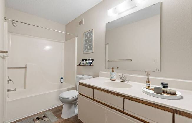 Bathroom with Wood cabinetry