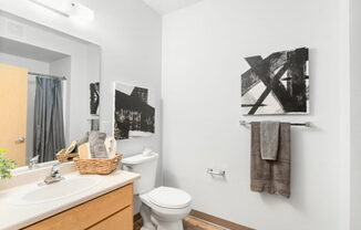Luxurious Bathroom at Fifth Avenue Place Apartments, Portland, OR 97209