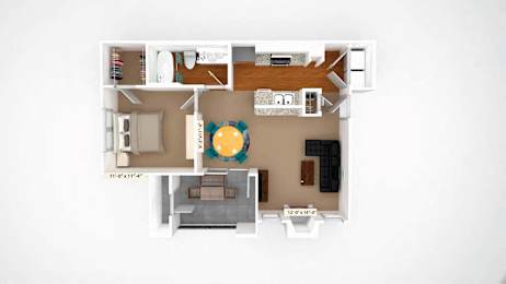 1 bed, 1 bath, 691 sqft, $1,183