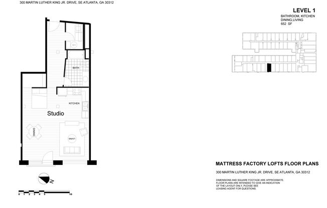 Studio, 1 bath, 652 sqft, $1,625, Unit 146