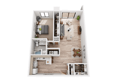 1 bed, 1 bath, 900 sqft, $1,250