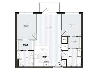 2 beds, 2 baths, 1,070 sqft, $4,391