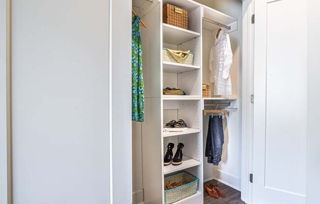 inwood closet with shelves