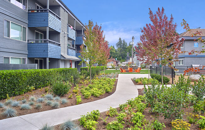 a view of the park-like setting at 3030 Lake City  at 3030 Lake City, Seattle, 98125