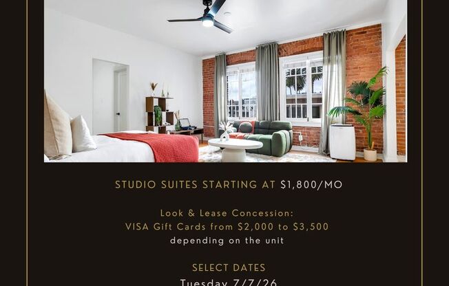 Studio, 1 bath, 510 sqft, $1,899, Unit 311