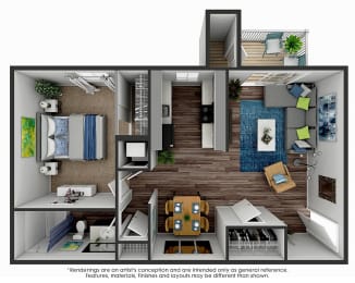 1 bed, 1 bath, 680 sqft, $1,290