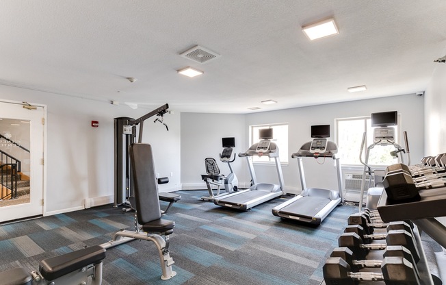 Modern Fitness Area | White Pines Apartments | Shakopee MN Apartments For Rent