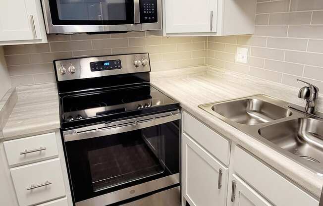 kitchen with stainless steal appliances