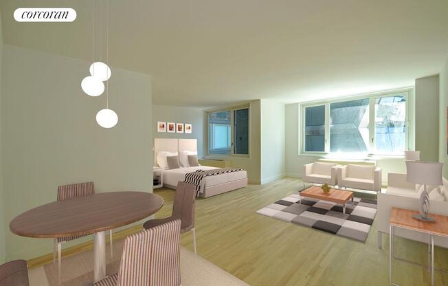 Studio, 1 bath, 585 sqft, $4,400, Unit 24R