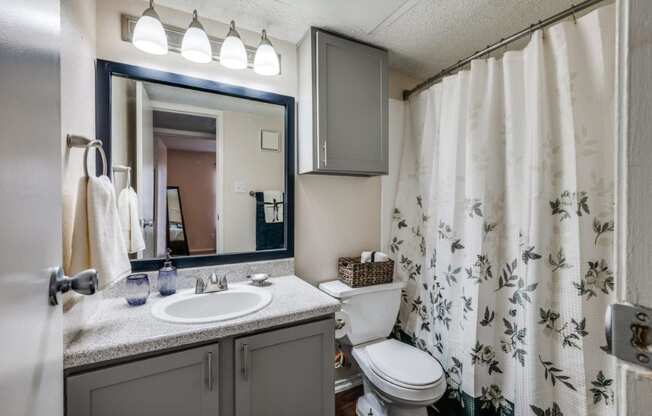 Cobble Hill Apartments in Fort Worth, Texas Model Bathroom