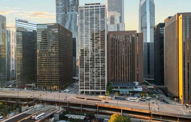Panoramic View at Columbus Plaza, Chicago, 60601
