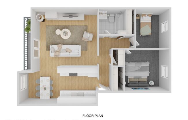 2 beds, 1 bath, 700 sqft, $1,455, Unit 23