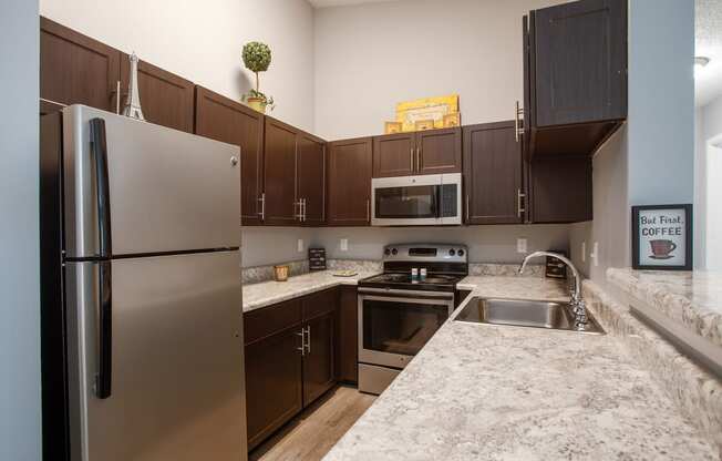 Kitchen at Centennial Crossing Apartments in Nashville Tennessee