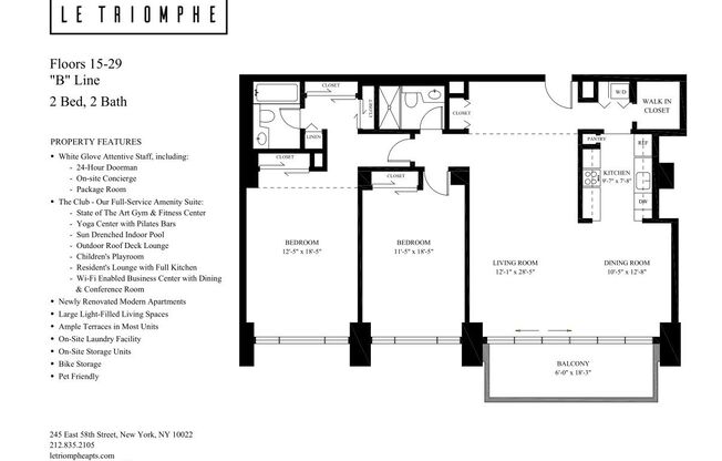 2 beds, 2 baths, 1,329 sqft, $10,150