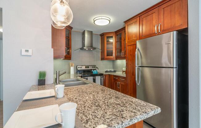 Granite Counter Tops In Kitchen at Towne at Glendale, Glendale, 91208