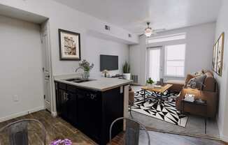Kitchen and Living Room at Providence Place Apartments, Salt Lake City Utah