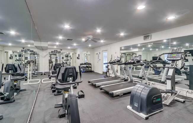 Fitness Center at Whiffle Tree Apartments in Huntington Beach California.