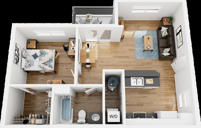 1 bed, 1 bath, 671 sqft, $920, Unit 133