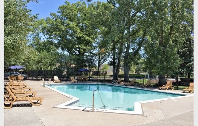 pool at  Maple Place Apartments - Southfield MI