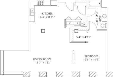 1 bed, 1 bath, 900 sqft, $1,395