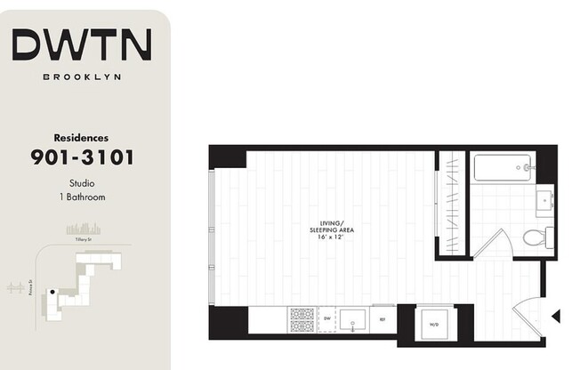 Studio, 1 bath, $3,458, Unit 1201