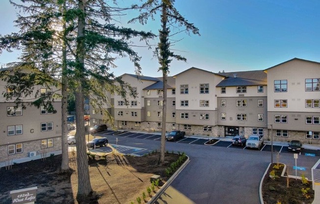 192nd West Lofts Exterior and Parking Lot