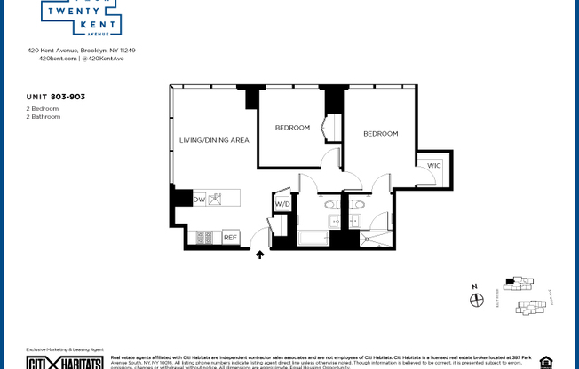 2 beds, 2 baths, $7,311, Unit 803