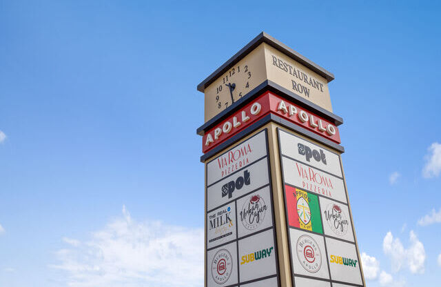 Restaurant Apollo Signage at Allure Apollo, Maryland