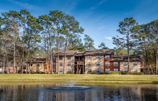 Serene lake view at Northlake Apartments, Jacksonville FL