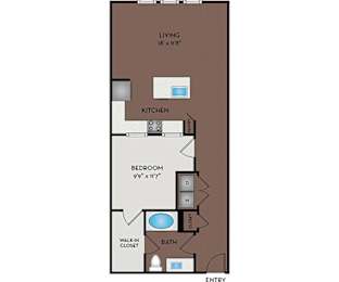 1 bed, 1 bath, 816 sqft, $1,725