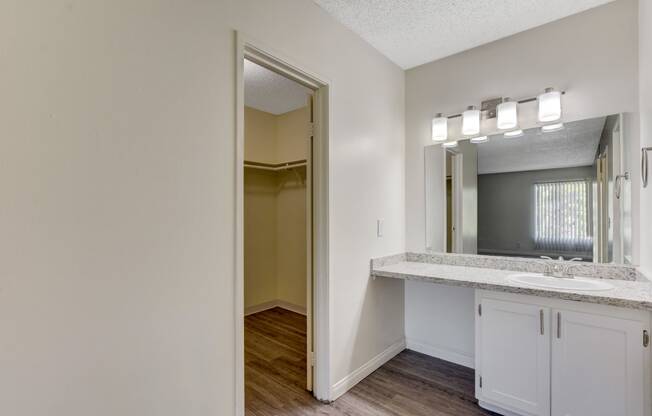 bathroom sink area at Summer Meadows, Nevada