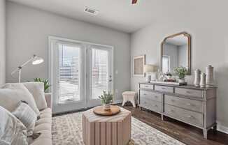 Spacious Living Room at Spinning Mill Lofts, Clayton, NC 27520