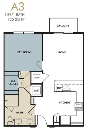 1 bed, 1 bath, 725 sqft, $1,760