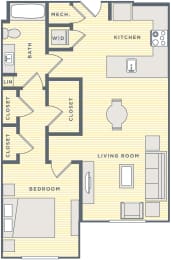 1 bed, 1 bath, 820 sqft, $1,939