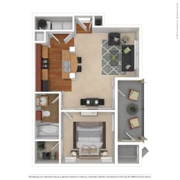 1 bed, 1 bath, 652 sqft, $1,274