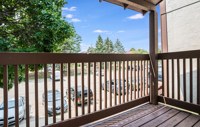 Spacious Balcony Private Balcony at Wood Creek Apartments in Kenosha, WI