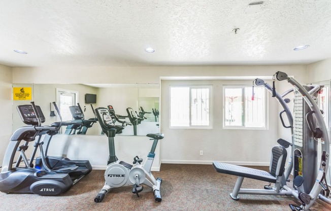 The Community Fitness Center at Meadow Creek Apartments in San Marcos, CA