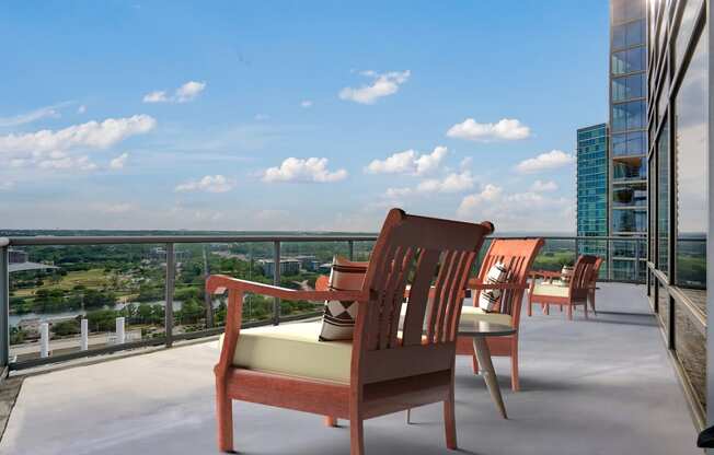 Penthouse views at THE MONARCH BY WINDSOR, 801 West Fifth Street, Austin